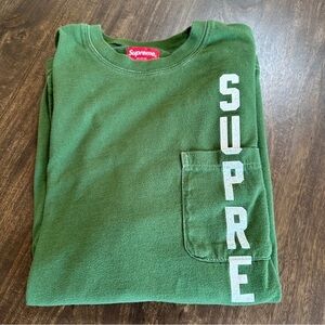 Supreme Green Shirt with Pocket